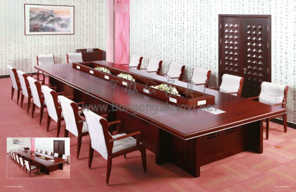 實木會議桌圖片